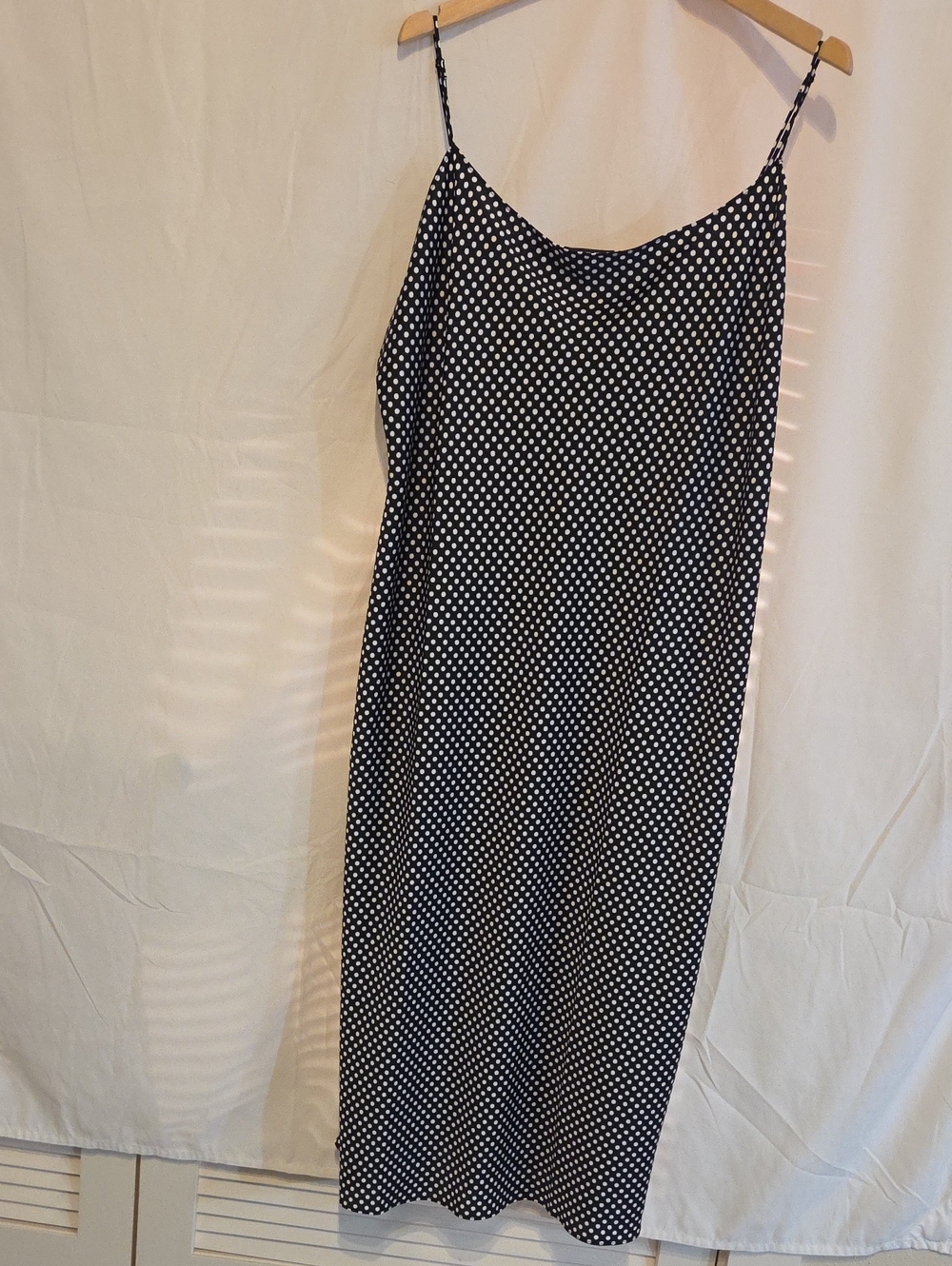J.Crew Gwyneth Luster Charmeuse Slip Dress in Tiny Dot Print | Size 20